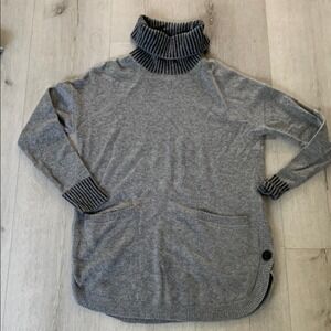 Cynthia Rowley Grey Women's Turtleneck Sweater  100% ‎ Cashmere Size s Pullover